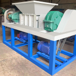 大型金属破碎机木材塑料工业废品生活垃圾粉碎机强制型双轴撕碎机