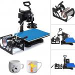 Máy cắt giấy Vinyl 375 mm Máy cắt decal 5 trong 1 Máy ép nhiệt kết hợp