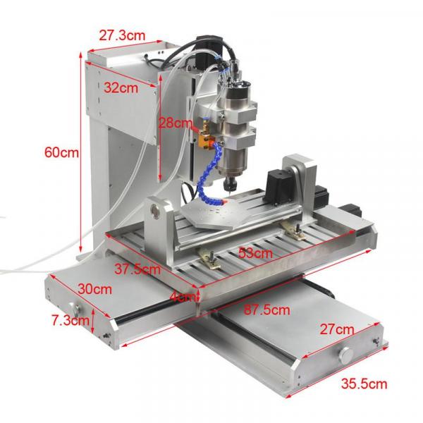 Máy khắc bộ định tuyến CNC 5 trục với trục vít Loại trụ CNC CNC Gỗ nhôm Đồng kim loại Phay Mach 6040 1500W 2200W