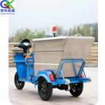 Xe điện làm sạch bằng thép không gỉ Xe chở rác ba bánh 500L