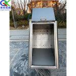 Xe điện làm sạch bằng thép không gỉ Xe chở rác ba bánh 500L