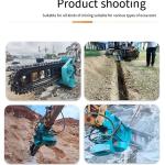 Máy đào rãnh xích đá gắn bánh cưa – bán chạy