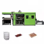 PPPET吸塑托盘成型一体机全自动吸塑成型机一次性餐盒制造机