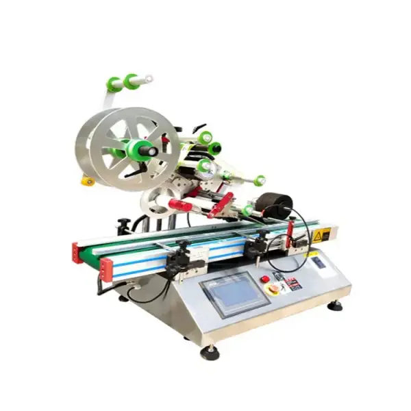 台式全自动平面贴标机 纸盒包装袋食品袋不干胶 卡片瓶盖贴标机