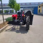 圆盘式开沟机 混凝土水泥路面圆盘开槽机 通讯电缆管道铺设挖沟机