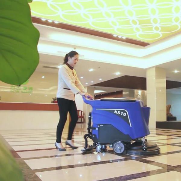 Thiết bị làm sạch máy chà sàn K510 - Máy chà sàn nhỏ gọn đẩy sau