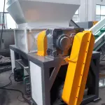 Màng nhựa phế thải Túi dệt tái chế -Máy hủy tài liệu trục quay đôi Rotor đôi-Máy hủy tài liệu trục đơn