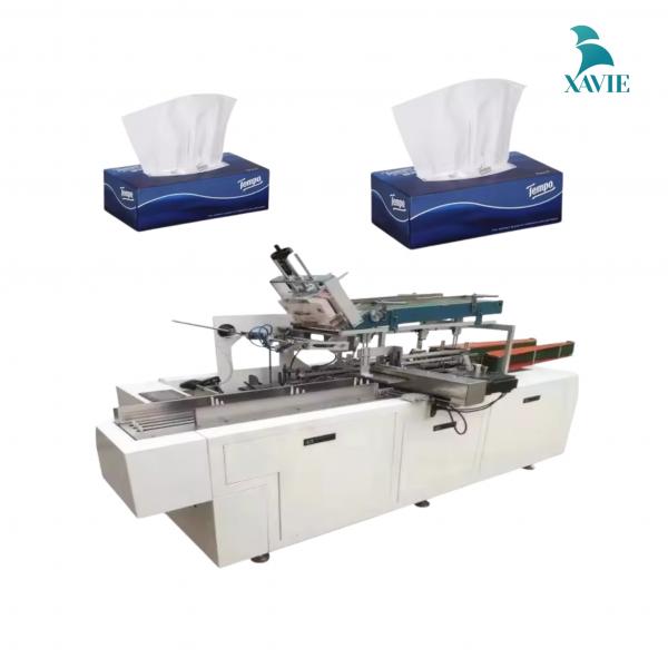 Máy đóng gói hộp khăn giấy tự động