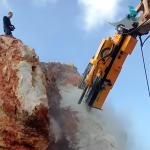 Máy tách mỏ đá thủy lực