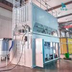 Máy trộn vữa xi măng kèm máy bơm và silo