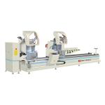 数控双头精密切割锯断桥铝合金门窗设备铝型材45度斜切重型机器