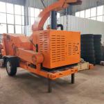 柴油移动木材粉碎机园林绿化树枝粉碎机大型多功能移动木材粉碎机