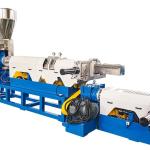 塑料颗粒造粒机 废旧塑料再生回收挤出团粒切粒造粒生产线全套