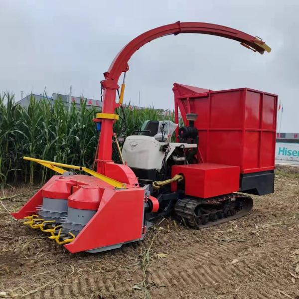 履带圆盘青储机牧草收割机履带式青饲料收获机玉米青储机