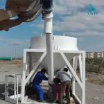 Silo xi măng kèm ống dẫn