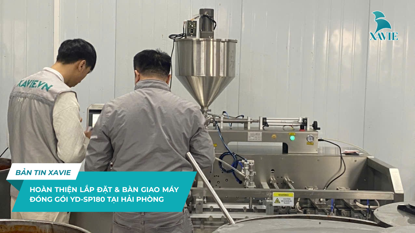 HOÀN THIỆN LẮP ĐẶT & BÀN GIAO MÁY ĐÓNG GÓI YD-SP180 TẠI HẢI PHÒNG