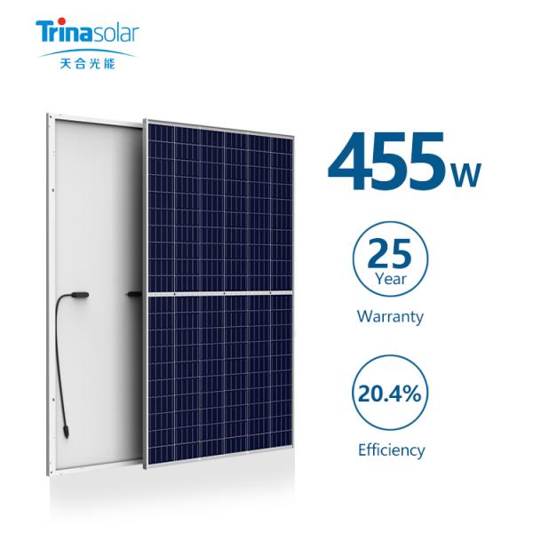 Tấm pin mặt trời Trina 450w 455w 144 Mô-đun bố trí Mono