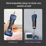 Máy nhổ lông vịt sạc pin kết hợp cắm điện 2 đầu kẹp