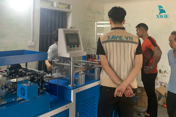 XAVIE bàn giao máy sản xuất màng bọc thực phẩm và nguyên vật liệu sản xuất tới khách hàng Nam Định